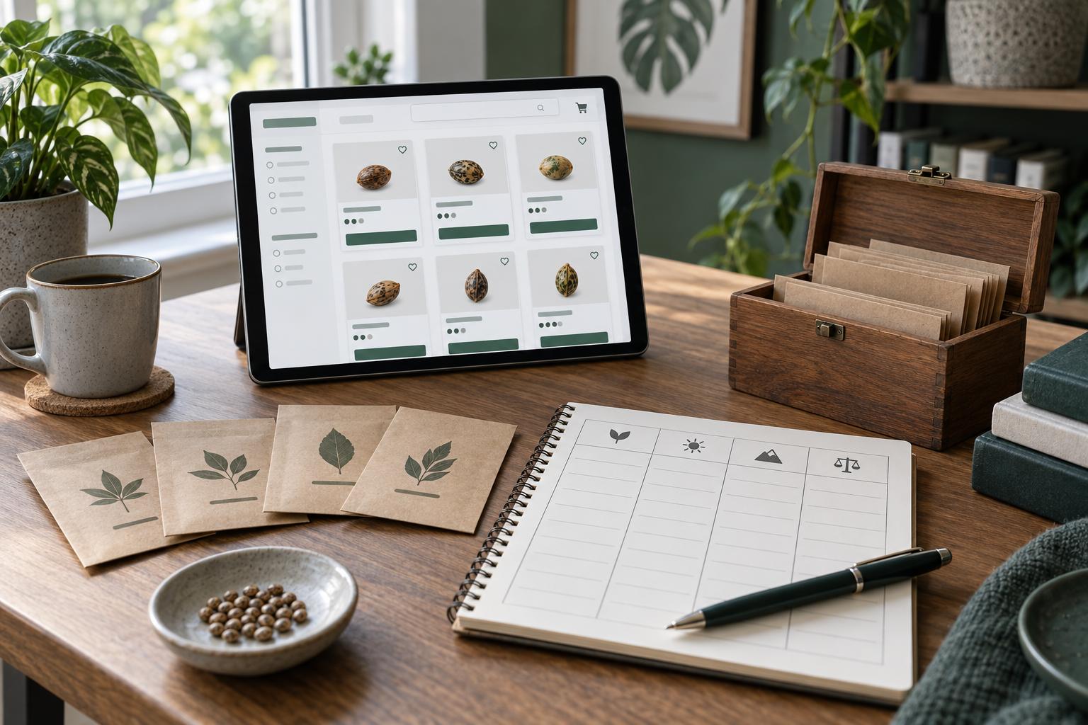 Cannabiszaden vergelijken voor De seedshop van Master of Seeds uitgelegd